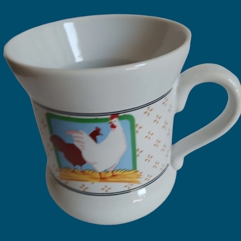 Vandor country vtg coffee mugs lot of 4 10floz